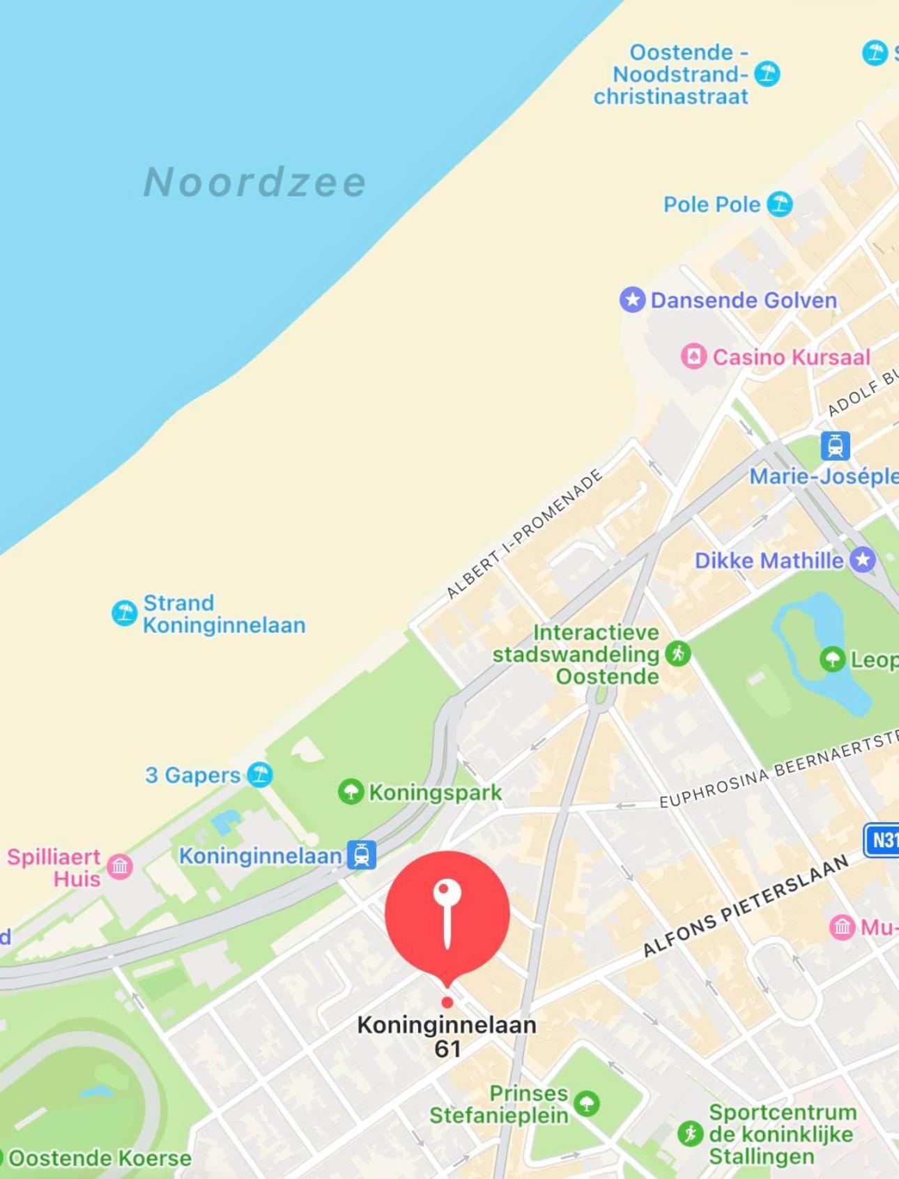 Studio F - 2 Personen - Op 250M Van De Zee Ostende Exterior foto
